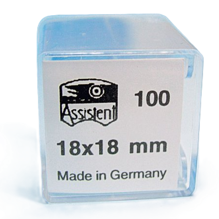 Deckgläser für Mikroskopie - 18 x 18 mm - 100 Stück