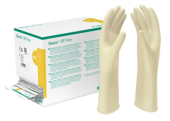 Vasco® OP Free LATEXFREIE OP Handschuhe Puderfrei - Gr 8,5 - 40 Paar