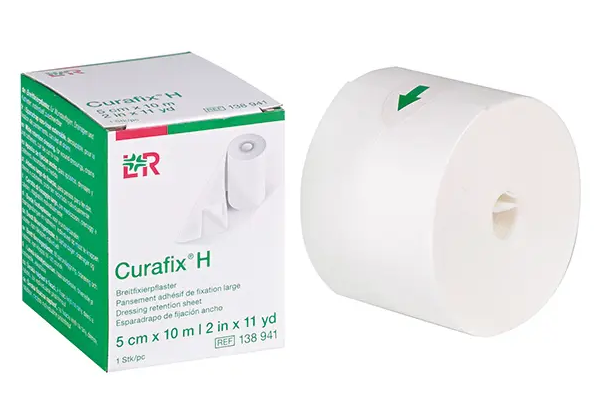 Curafix H Breitflächiges Fixierpflaster, 10 cm x 2 m
