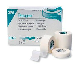 Durapore Pflaster 3M, 2,50 cm x 9,1 m, 	12 Stück