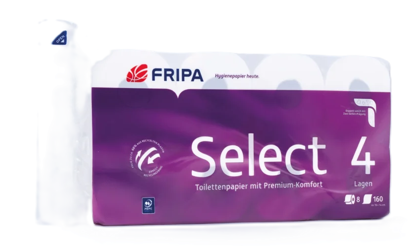 Fripa Toilettenpapier Select - 4-lagig - 48 Rollen