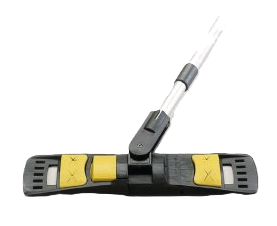 Bodenwischpflege Set Starterpaket - 10 Mopps + Telekopstiel und Halter