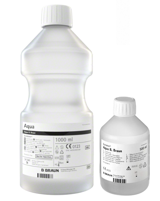 B. Braun Spüllösung Aqua - 6 x 1000 ml