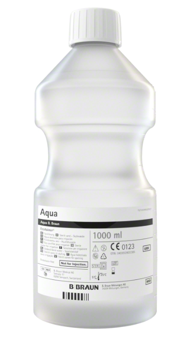 B. Braun Spüllösung Aqua - 6 x 1000 ml