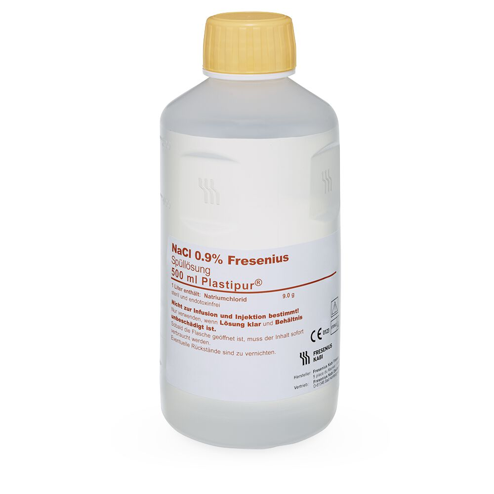 Fresenius NaCl 0,9% Isotonische Kochsalzlösung Plastipur® Flasche, 12 x 500 ml 