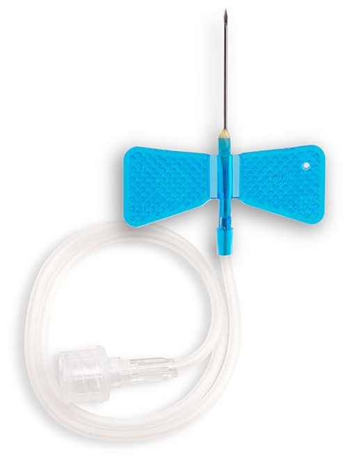 Dispomed Ecoflo Perfusionsbesteck - 23 G, blau, 0,60 x 19 mm - 100 Stück