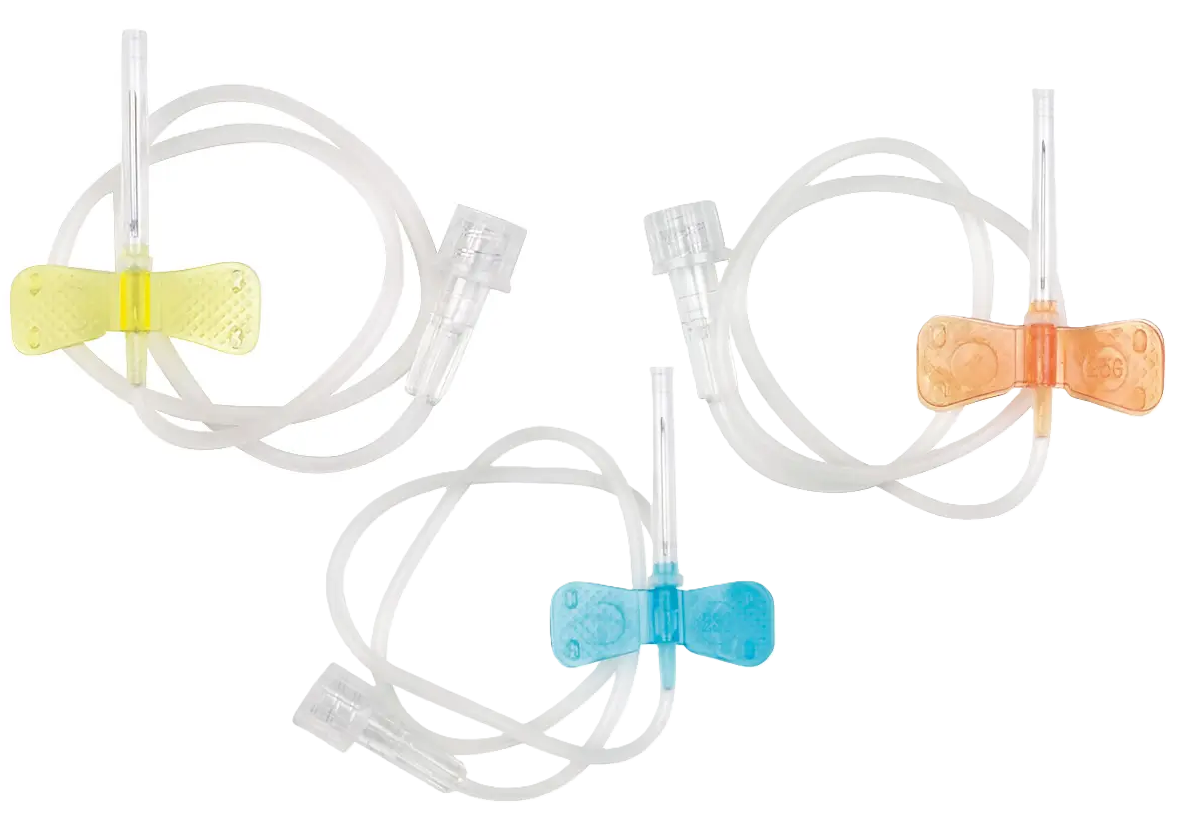 Wing-Flo Flügelkanülen - 21 G 19 mm x 0,80 mm - grün