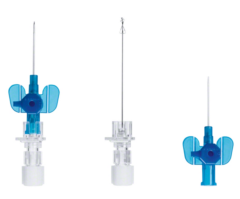 B. Braun Sicherheits-Venenverweilkanüle Vasofix Safety blau - G 22 - 1,1 x 33 mm - mit PUR-Katheter