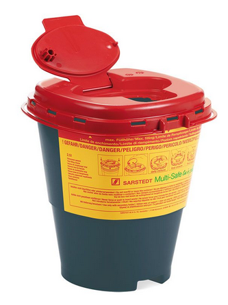 Sarstedt Multi-Safe twin plus Entsorgungsbox 2.5 L | recyceltes Polypropylen