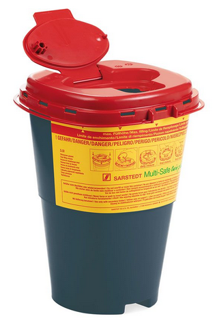 Sarstedt Multi-Safe twin plus Entsorgungsbox 3.0 L | recyceltes Polypropylen