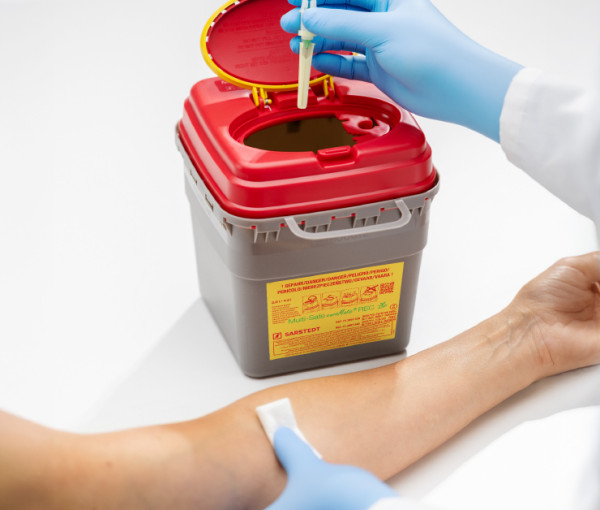 Sarstedt Multi-Safe twin plus Entsorgungsbox 1.5 L | recyceltes Polypropylen 