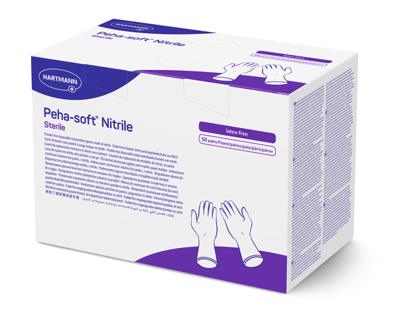 Hartmann Peha®-soft nitrile sterile Untersuchungshandschuhe - Gr. L - 50 Paar