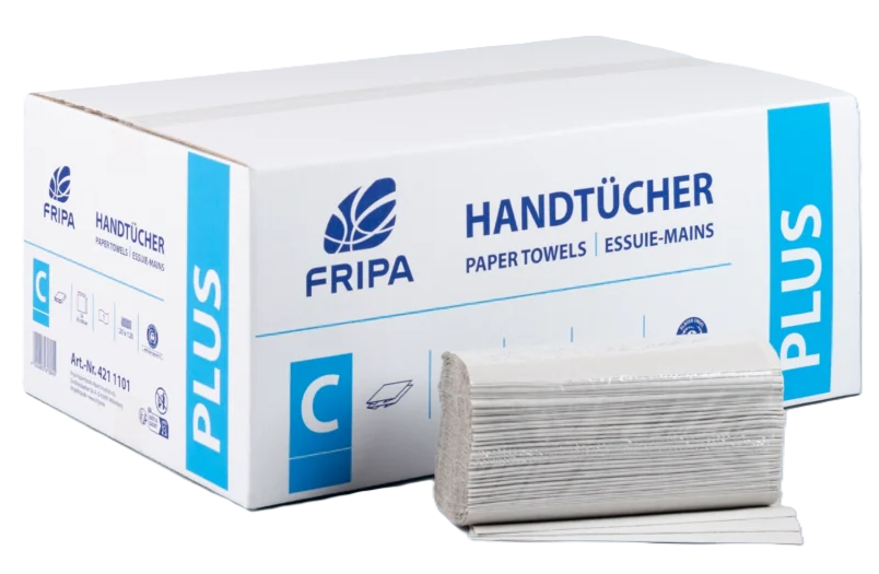 Fripa PLUS-Handtücher - 25 x 33 cm - C-Falz - 3.600 Stück