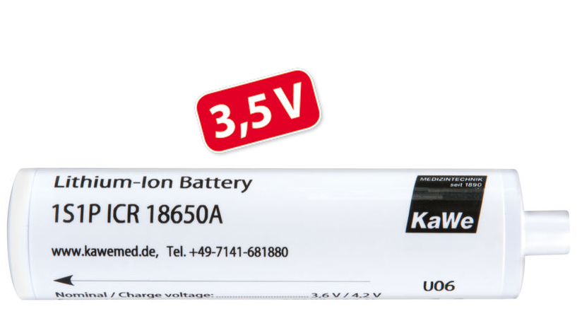 Lithiumionen-Akku 3,5 V für KaWe Ladegriff F.O. LED - 1 Stück
