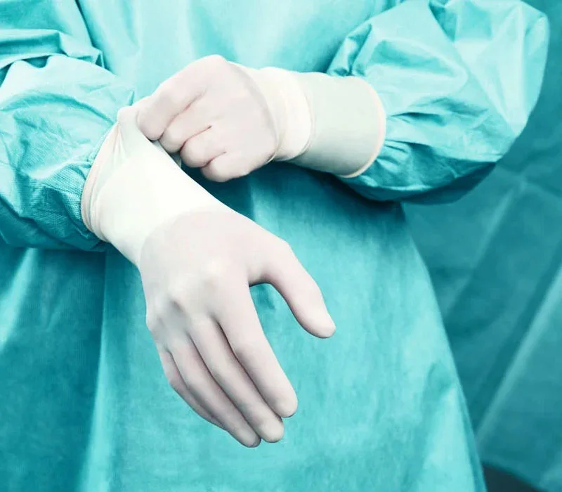 Peha-basic Latex, OP-Handschuhe, paarweise steril, puderfrei, Gr. 7, 50 Paar