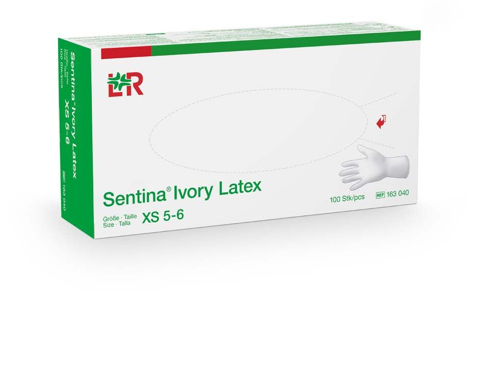 Lohmann&Rauscher Sentina® Ivory Latex Untersuchungshandschuhe Gr. XL - 100 Stück