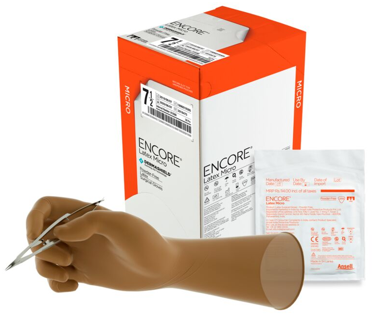 Ansell ENCORE® Latex Micro OP-Handschuhe - Gr. 6.0 - 50 Paar