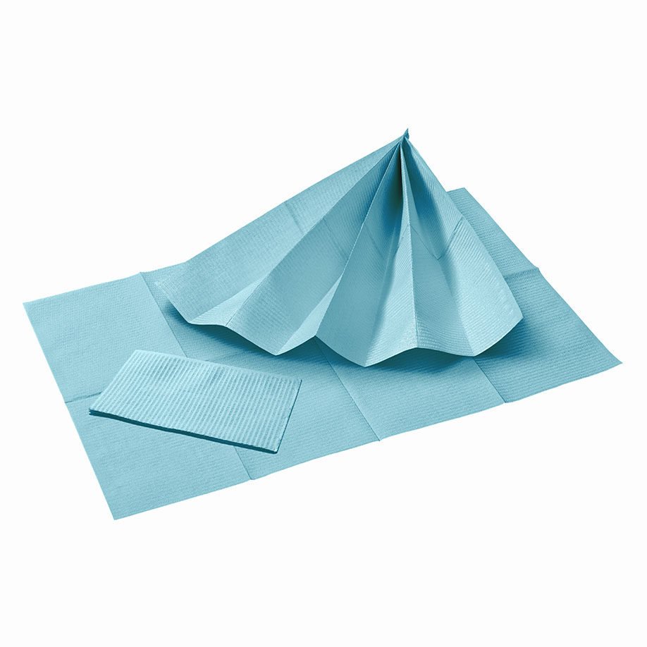 Patientenservietten, ice blue, 33 x 45 cm, 2-lagig, 500 Stück
