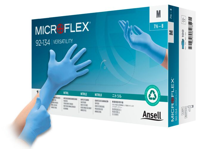 Ansell MICROFLEX® 92-134 Versatility Nitril-Untersuchungshandschuhe Gr. L - 100 Stück