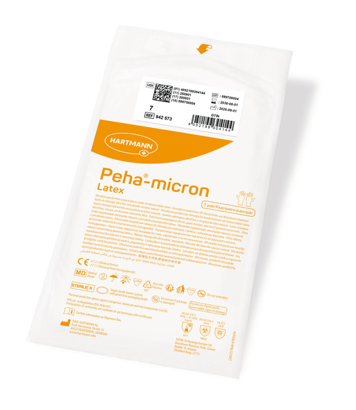 Hartmann puderfreie OP-Handschuhe Peha® micron Latex - Gr 8 - 50 Paar