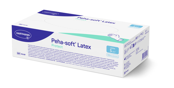 Hartmann Peha-soft® Latex protect - puderfreie Untersuchungshandschuhe Gr. S