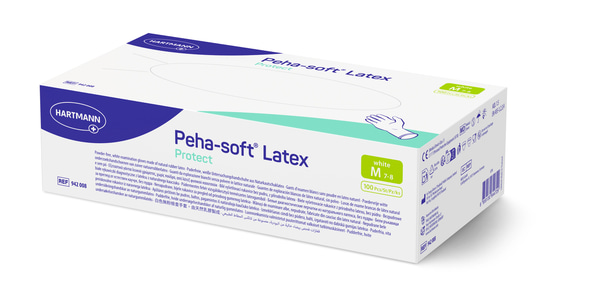 Hartmann Peha-soft® Latex protect - puderfreie Untersuchungshandschuhe Gr. M