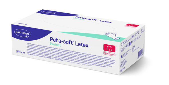 Hartmann Peha-soft® Latex protect - puderfreie Untersuchungshandschuhe Gr. L