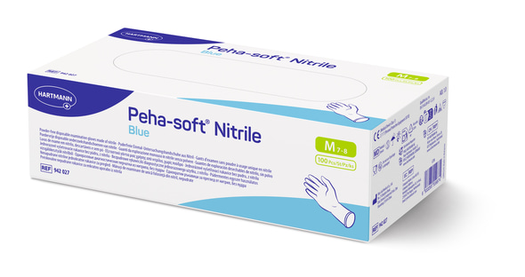 Hartmann Peha-soft nitrile blue Untersuchungshandschuhe M - 100 Stück