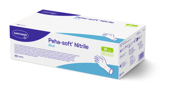Peha-soft nitrile blue Untersuchungshandschuhe - Größe M - 150 Stück