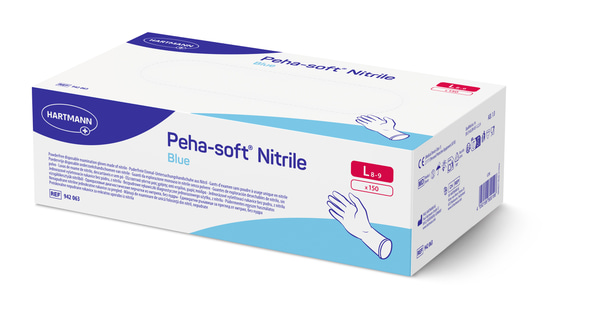 Peha-soft nitrile blue Untersuchungshandschuhe - Größe L - 150 Stück
