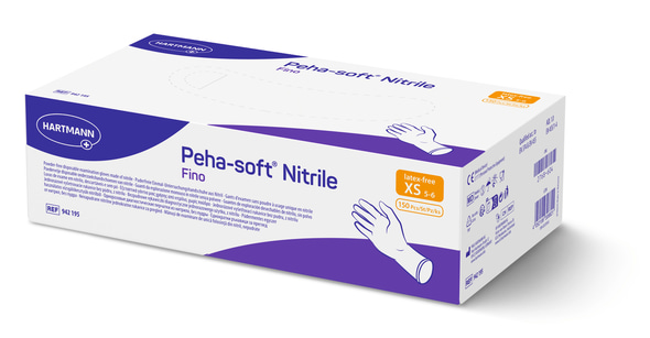 Peha-soft nitrile fino, Gr. XS, 150 Stück Untersuchungshandschuhe, 1 PACK