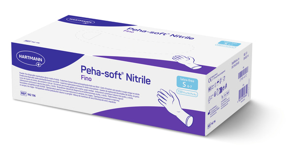 Peha-soft nitrile fino, Gr. S, 150 Stück Untersuchungshandschuhe , 1 PACK
