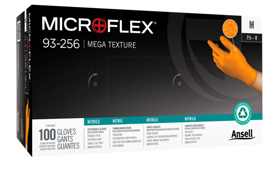 Ansell MICROFLEX® Mega Texture 93-256 Nitril-Handschuhe Gr. L - 100 Stück