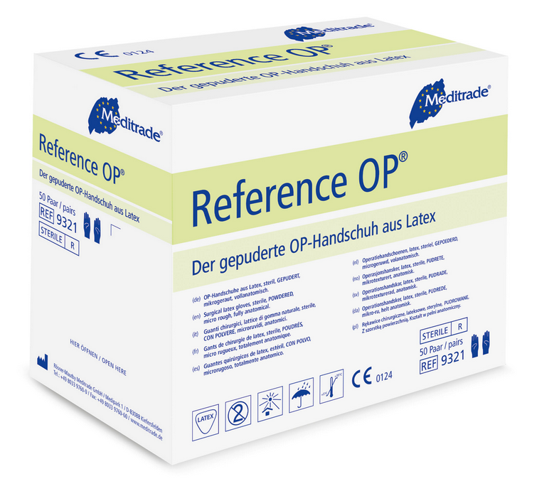 Meditrade OP-Handschuhe Reference Latex - Gr. 6 - 50 Paar