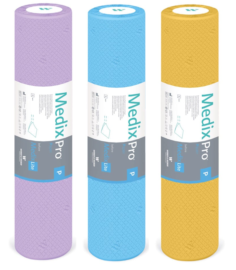 Weber Ärzterolle 2-lagig MedixPro P Tissue lila - 50 cm x 50 m - 6 Rollen