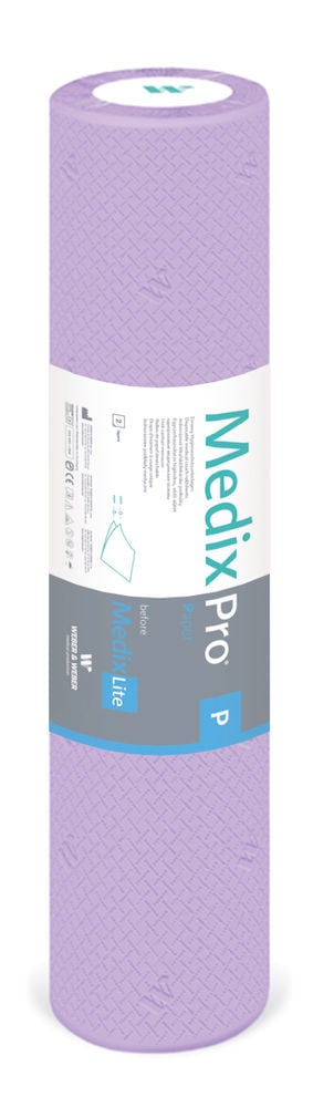 Weber Ärzterolle 2-lagig MedixPro P Tissue lila - 50 cm x 50 m - 6 Rollen