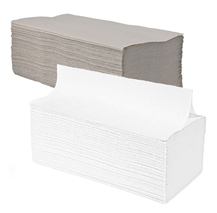Meditrade Falthandtücher 1-lagig -  25 x 23 cm - ZickZack-Falz - natur - 5000 Stück