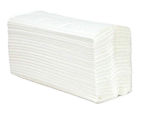 ZVG Tissue-Falthandtücher weiß, 25 x 33 cm, C-Faltung - 3.040 Stück