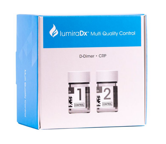 Roche LumiraDx Quality Controls Kontrolllösungen CRP und D-Dimer - 1 Pack  á  3 Stück 