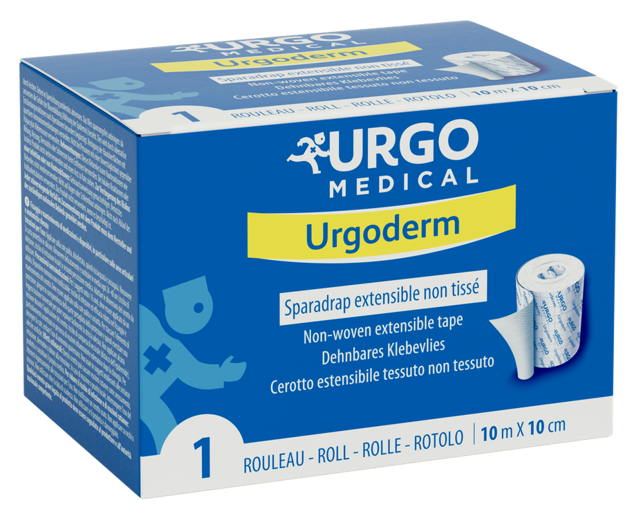 Urgo Urgoderm Stretch Klebevlies, 10 cm x 10 m, 1 Rolle
