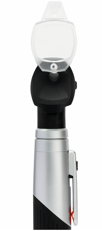 HEINE Otoskop mini 3000® LED F.O, schwarz mit Batteriegriff