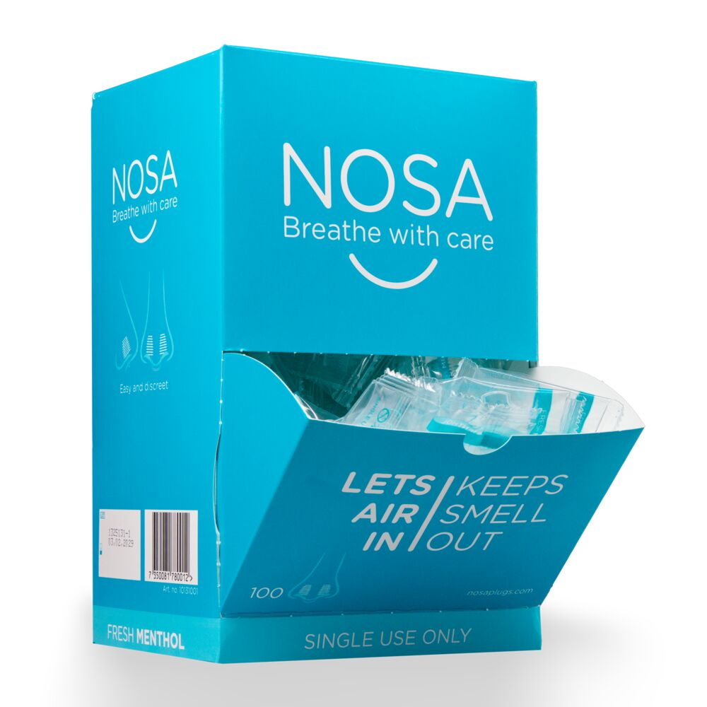 AMPri Nosa Nasenstöpsel mit Menthol - 100 Stück
