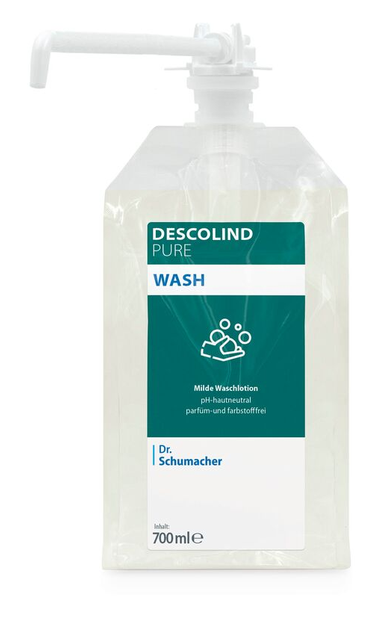 Dr. Schumacher DESCOLIND PURE WASH Waschlotion 700 ml, Vacu-Bag® mit langer Pumpe