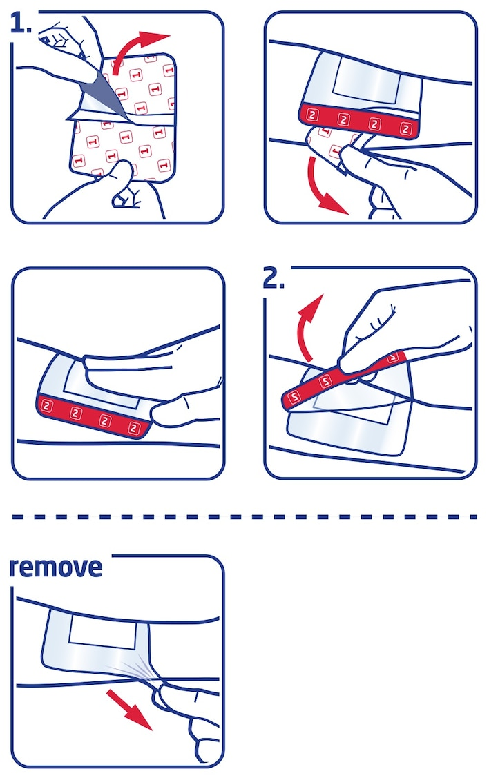 essity Leukomed® T Plus skin sensitive Post-OP Verband steril 25 x 10 cm - 5 Stück - Produktbild 3