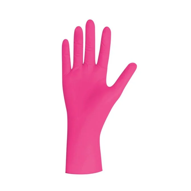 Magenta Pearl Nitrilhandschuhe, magenta, Gr. XL, unsteril, puderfrei, 100 Stück