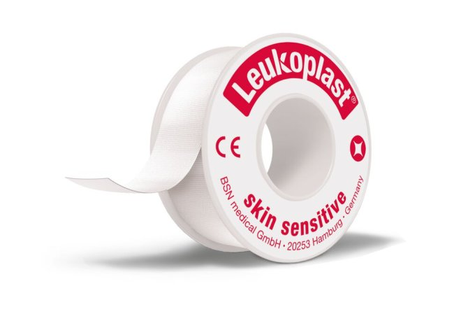 Leukoplast Skin Sensitive - 2,50 cm x 2,60 m - 12 Stück - ohne Schutzring