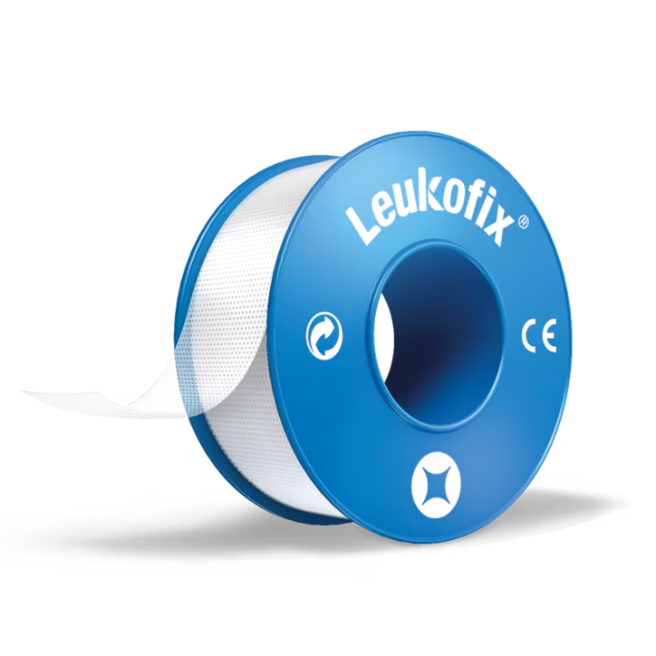 essity Rollenpflaster Leukofix, ohne Schutzring, 1,25 cm x 5 m, 24 Stück