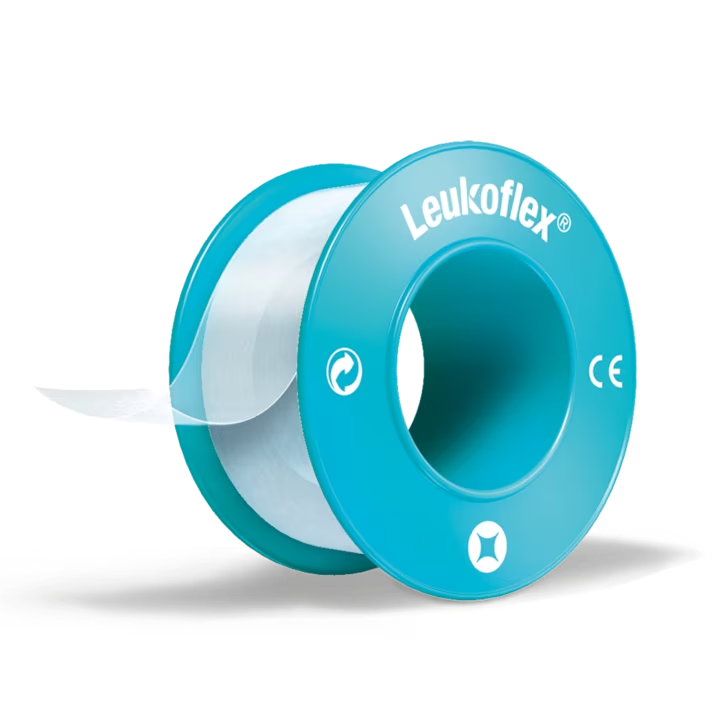 Leukoflex® Rollenpflaster, ohne Schutzring, 2,5 cm x 5 m, 12 Stück