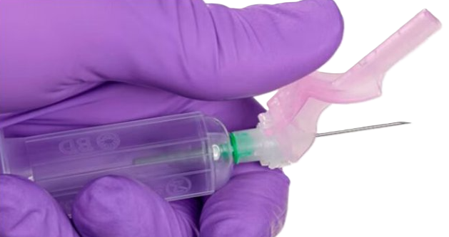 BD Vacutainer® Eclipse™ Blutentnahmenadel schwarz, G 22 x 1 1/4 - 100 Stück