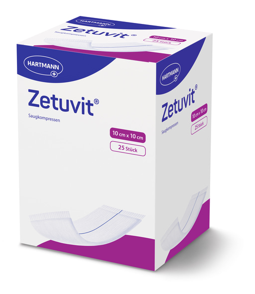 Zetuvit Hartmann - 10 x 10 cm - steril - 25 Stück